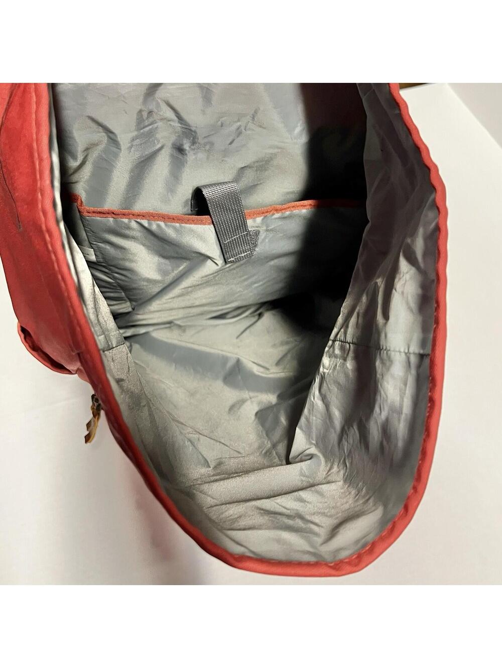Timberland Roll Top Backpack Salesman Sample Burnt Red Orange Rare Bag - Picture 4 of 15